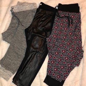 Lot of 3 Leggings Joggers